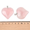 Natural Rose Quartz Pendants GG-K002-04E-3
