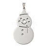 Christmas Theme 304 Stainless Steel Pendants STAS-Q005-01P-03-1