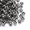 6-Petal Tibetan Style Alloy Flower Bead Caps LS-TIBE-S220-B-RS-2