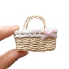 Dollhouse Mini Woven Basket for Kids Supply PW-WG80E1D-01-1