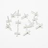 Brass Tiny Cross Charms KK-F718-08P-1