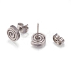 Tarnish Resistant 304 Stainless Steel Stud Earrings EJEW-N045-11P-2