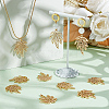 Beebeecraft 10Pcs Autumn Theme Brass Pendants KK-BBC0011-78-4