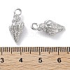 Brass Micro Pave Cubic Zirconia Pendants KK-C077-04P-3