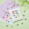 70Pcs 7 Color Copper Wired Wrapped Glass Pendants PALLOY-FH00011-4