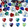 40Pcs 8 Colors Electroplate Glass Charms GGLA-YW0001-16-1