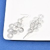 Brass Dangle Earrings EJEW-B157-02D-P-3