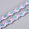 Dyed & Heated Glass Enamel Beads GLAA-T023-45B-1