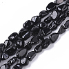 Natural Black Tourmaline  Beads Strands X-G-S363-027-1