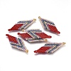 MIYUKI & TOHO Handmade Japanese Seed Beads Links SEED-E004-B06-2