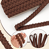 15 Yards Imitation Leather Braided Lace Ribbon WL-WH0003-02D-4