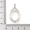 925 Sterling Silver Pendant Cabochon Settings STER-B005-24P-3