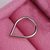 316L Stainless Steel Micro Pave Cubic Zirconia Hoop Nose Rings WG5D603-19-1