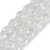 Transparent Electroplate Glass Beads Strands EGLA-N013-T10mm-B-M-2