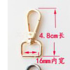 Alloy Swivel Clasps Lanyard Snap Hooks for Purse Bag Strap Hardware AL-CBACC64-01S-A-2