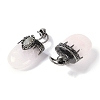 Natural Rose Quartz Pendants G-L524-17AS-09-2