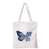 DIY Butterfly Pattern Canvas Tote Bag Embroidery Kits for Beginners PW-WGCF71A-01-1