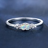 Alloy Rhinestone Plain Band Rings PW-WG1313D-03-2