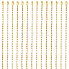 30Pcs Iron Ball Chain Necklace Making MAK-SP0001-08G-1