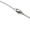 304 Stainless Steel Pendant Necklaces NJEW-G120-02P-4