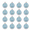 Platinum Plated Alloy Enamel Charms ENAM-S118-04D-P-2