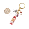 Resin & Glass & Alloy Keychain KEYC-JKC01158-03-3