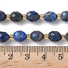 Dyed Natural Lapis Lazuli Beads Strands G-F809-A35-01-6
