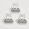 Tibetan Style Alloy Pendants TIBEP-T009-12AS-RS-1