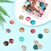 56Pcs 5 Colors Spray Painted Natural Akoya Shell Pendants SHEL-FS0001-09-7