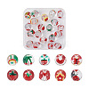 20Pcs 10 Style Transparent Glass Enamel Beads GLAA-KS0001-08-1