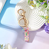 Number 1 Transparent Resin Keychains KEYC-TADJ0001-10A-3