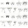 100Pcs 10 Styles Tibetan Style Alloy Pendants TIBEP-CJ0002-39-1