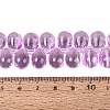 Baking Paint Transparent Glass Beads Strands GL-N005-02A-D04-4