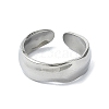 304 Stainless Steel Cuff Simple Rings RJEW-M019-65P-2