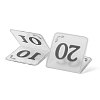 Acrylic Tent Table Number Sign AJEW-XCP0002-11-3