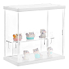 2-Tier Transparent Acrylic Minifigures Display Case ODIS-WH0043-68A-1