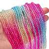 Transparent Painted Glass Beads Strands X1-DGLA-A034-T3mm-A14-2