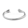 304 Stainless Steel Cuff Bangles for Women BJEW-Z078-12P-2