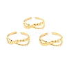 Ion Plating(IP) 304 Stainless Steel Finger Rings RJEW-L102-43G-1