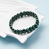 Natural Malachite Stretch Bracelets BJEW-F327-04-6