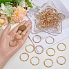 50Pcs Iron Keychain Clasps FIND-SP0005-56KCG-3