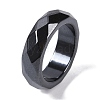 Magnetic Synthetic Hematite Finger Ring for Men Women RJEW-A047-01D-1