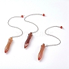 Natural Mixed Stone Pointed Dowsing Pendulums G-J386-A-2