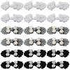 30Pcs 3 Colors Handmade Chinese Frogs Knots Buttons Sets AJEW-CY0001-48-1