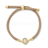 Adjustable Nylon Cord Bracelets X-BJEW-C096-01G-15-4