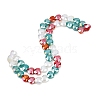 Electroplate Transparent Glass Beads Strands GL-CBADAFE-01H-2