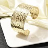 304 Stainless Steel Textured Cuff Bangles BJEW-G734-01B-G-1