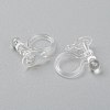 Plastic Clip-on Earring Findings X-KY-P001-08-2