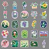 50Pcs Flower PET Waterproof Stickers PW-WG83257-01-5