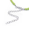 Glass Seed Beaded Necklaces NJEW-JN02691-03-3